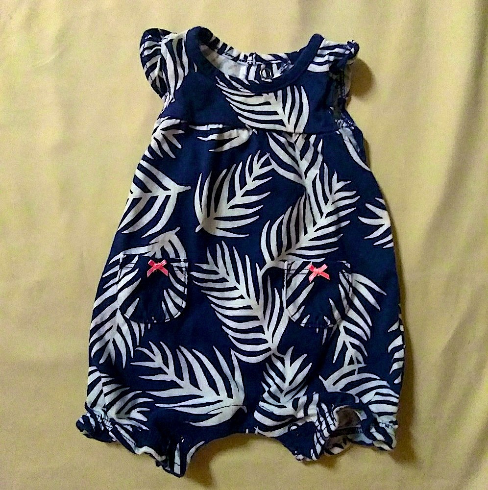 Carter's Newborn Tropical Print Sleeveless Onesi